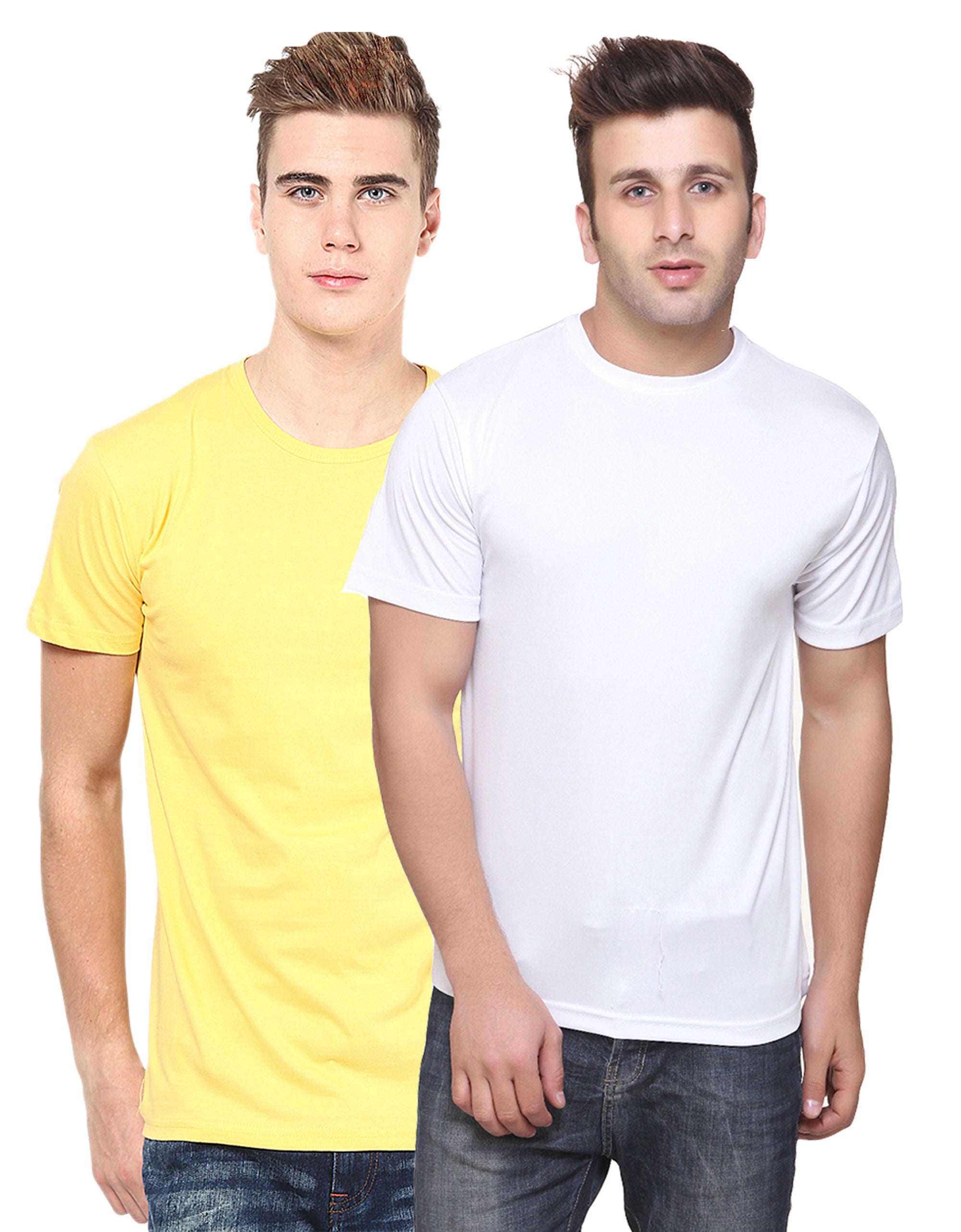 Ketex Round Neck Men's Polyester Blend Dri Fit T-Shirts (Pack of 2)